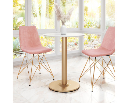 ZUO Alto Bistro Table - White/Gold