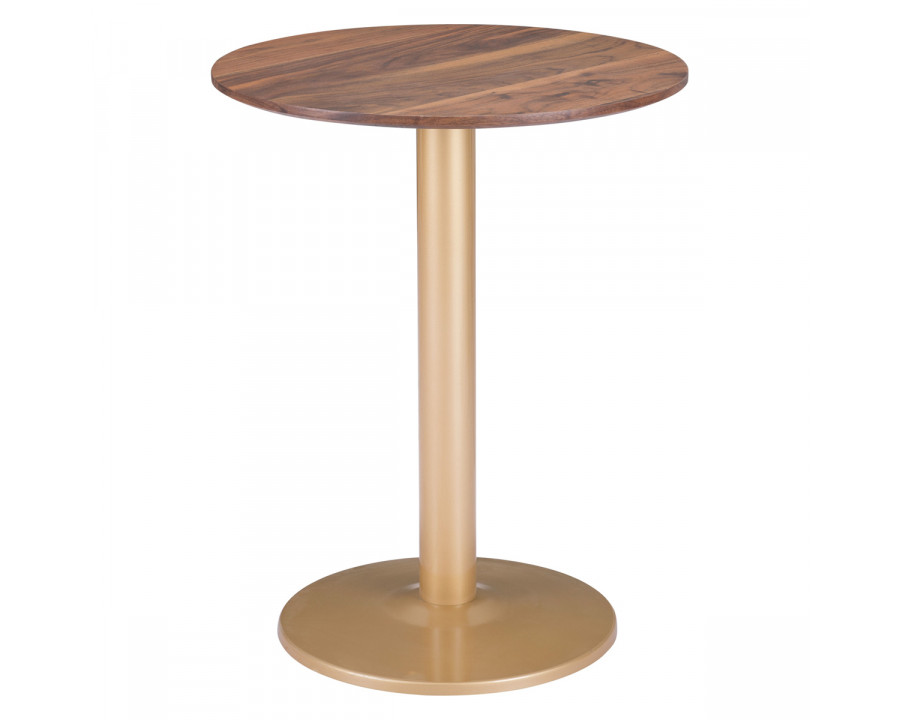 ZUO Alto Bistro Table - Brown/Gold