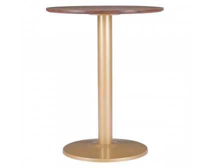 ZUO Alto Bistro Table - Brown/Gold