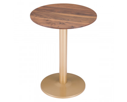 ZUO Alto Bistro Table - Brown/Gold