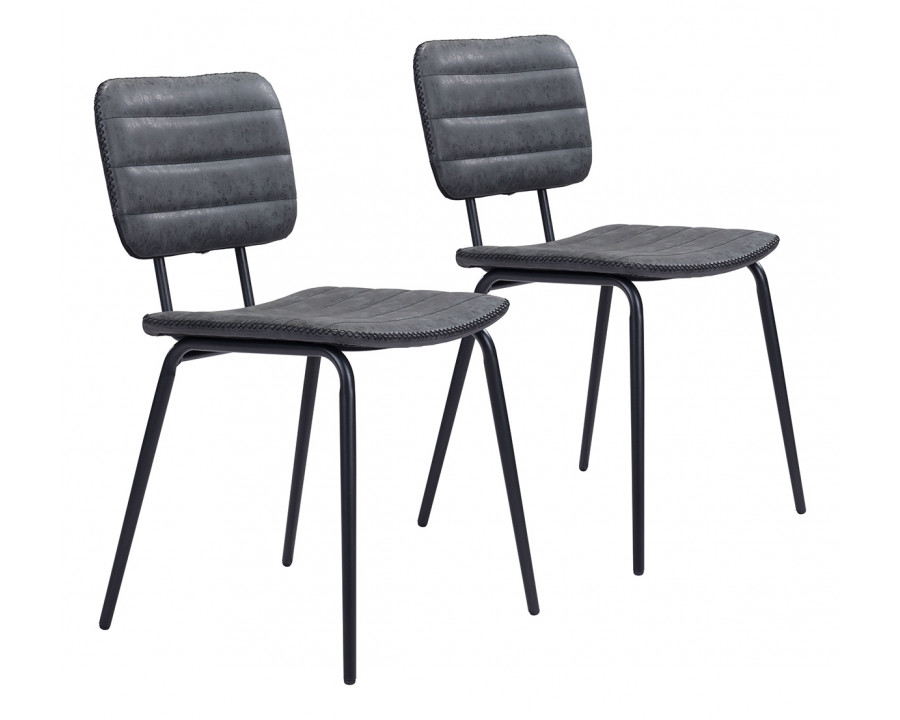 ZUO - Boston Dining Chair (Set Of 2) in Vintage Black