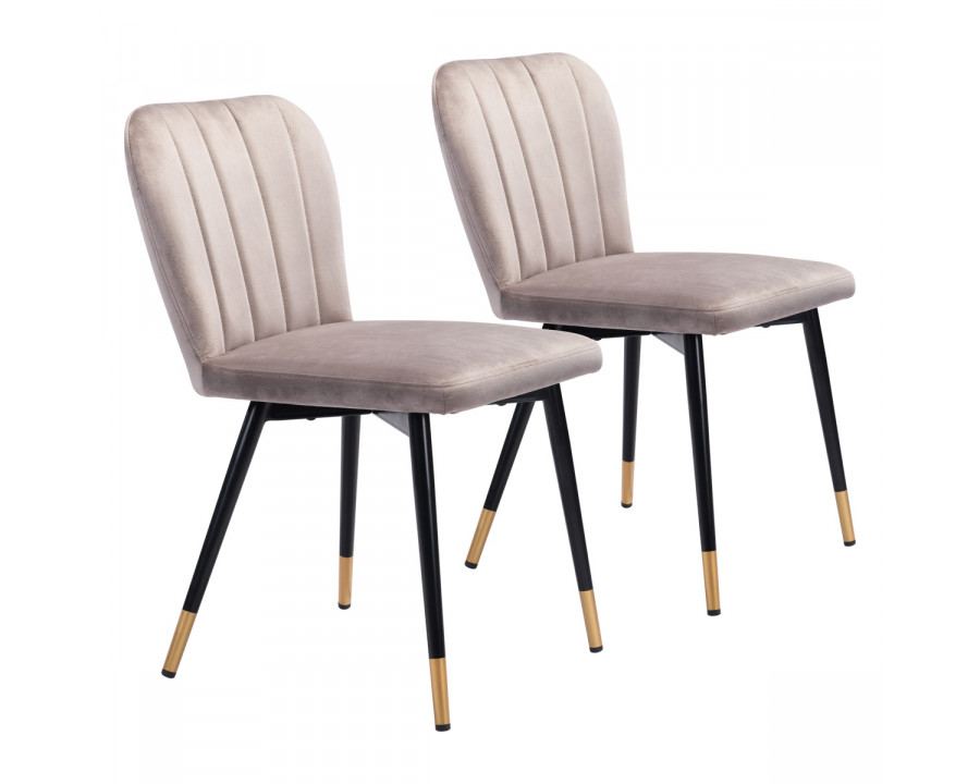 ZUO - Manchester Dining Chair (Set Of 2) in Gray/Black