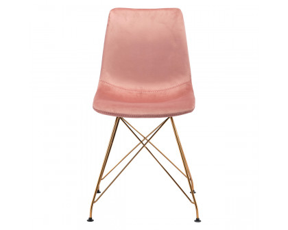 ZUO - Parker Dining Chair (Set Of 4) in Pink/Gold