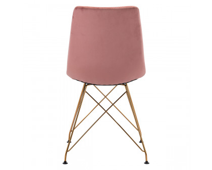 ZUO - Parker Dining Chair (Set Of 4) in Pink/Gold