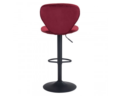 ZUO Salem Bar Chair - Red/Black