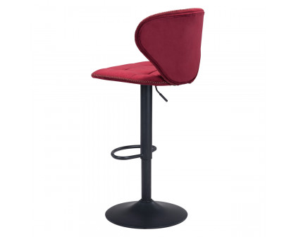 ZUO Salem Bar Chair - Red/Black