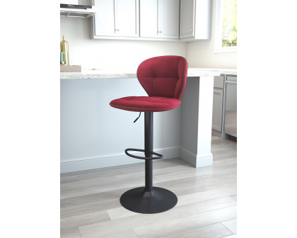 ZUO Salem Bar Chair - Red/Black