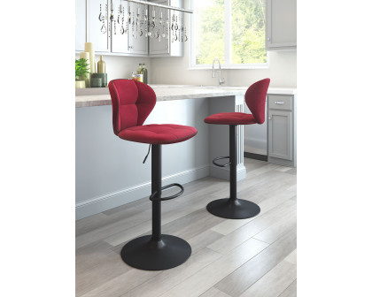 ZUO Salem Bar Chair - Red/Black