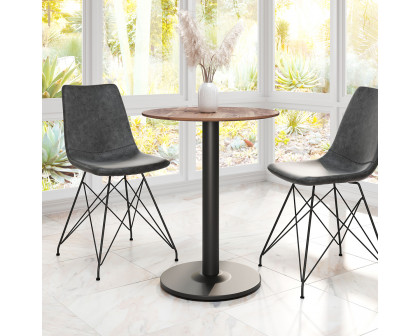 ZUO Alto Bistro Table - Brown/Black