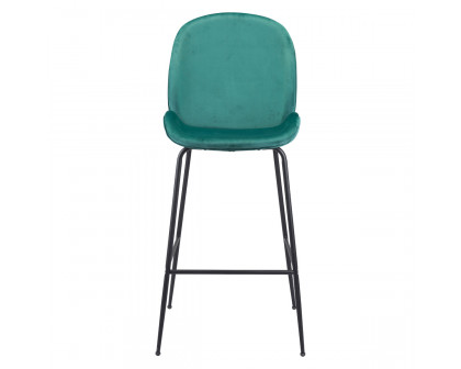 ZUO Miles Bar Chair - Green/Black