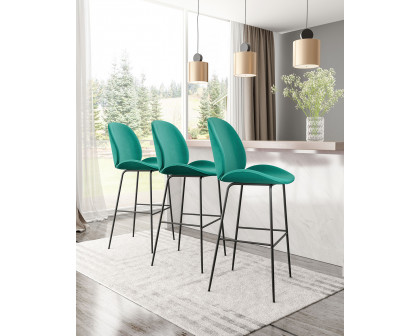 ZUO Miles Bar Chair - Green/Black