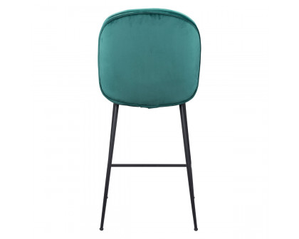 ZUO Miles Counter Chair - Green/Black