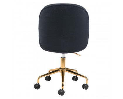 ZUO Miles Office Chair - Black/Gold