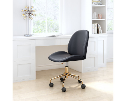 ZUO Miles Office Chair - Black/Gold