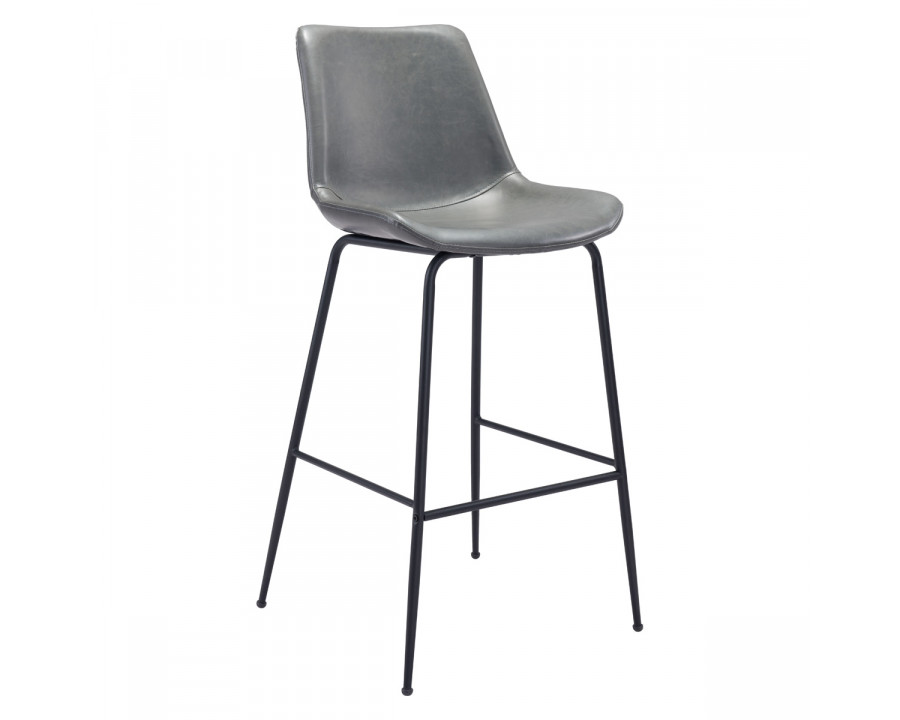 ZUO Byron Bar Chair - Gray/Black