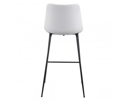 ZUO Byron Bar Chair - White/Black