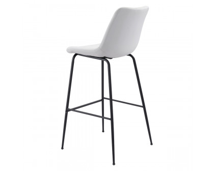 ZUO Byron Bar Chair - White/Black