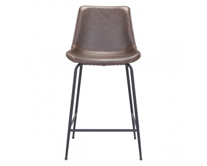 ZUO Byron Counter Chair - Brown/Black