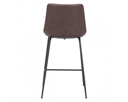 ZUO Byron Counter Chair - Brown/Black