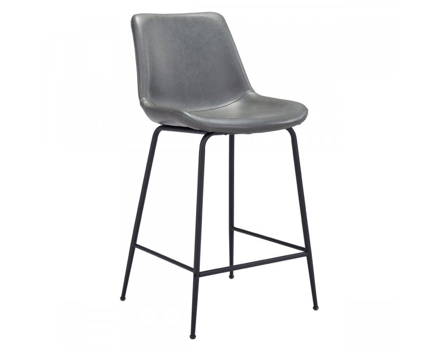 ZUO Byron Counter Chair - Gray/Black