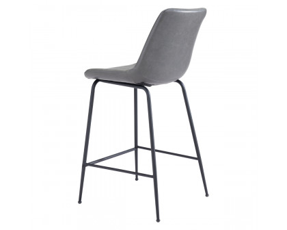 ZUO Byron Counter Chair - Gray/Black