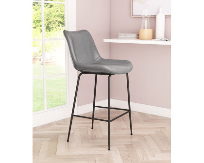 ZUO Byron Counter Chair - Gray/Black