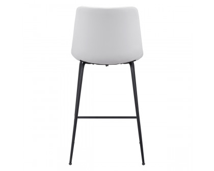 ZUO Byron Counter Chair - White/Black