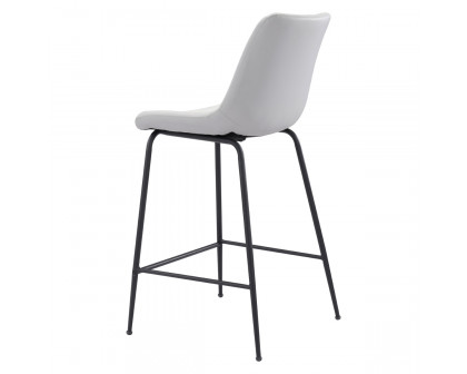 ZUO Byron Counter Chair - White/Black