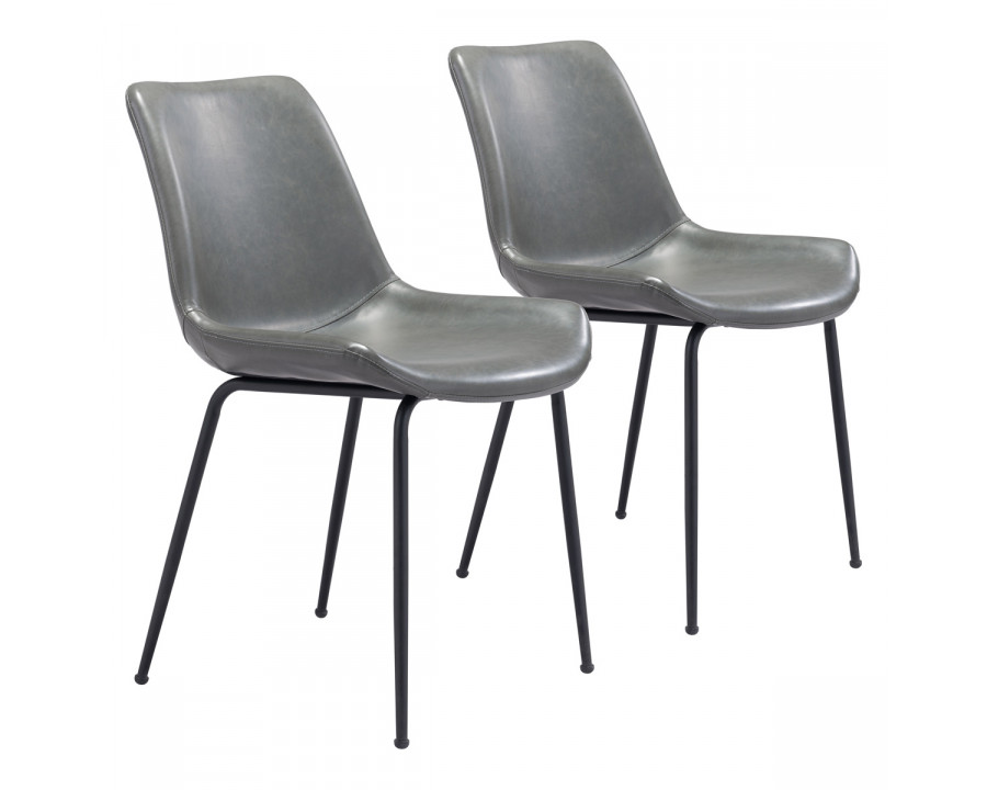 ZUO Byron Dining Chair (Set Of 2) - Gray/Black