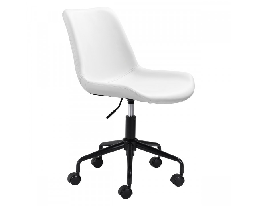 ZUO Byron Office Chair - White/Black