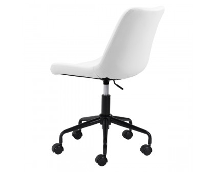 ZUO Byron Office Chair - White/Black