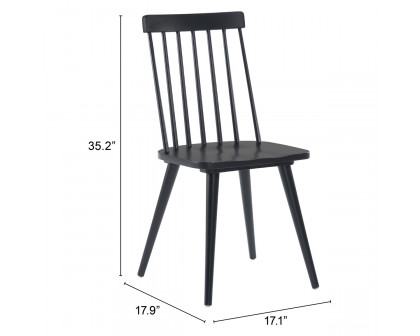 ZUO - Ashley Dining Chair (Set Of 2) in Black