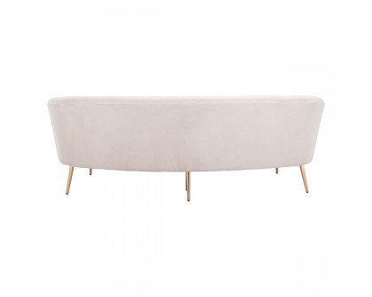 ZUO - Luna Sofa in White/Gold