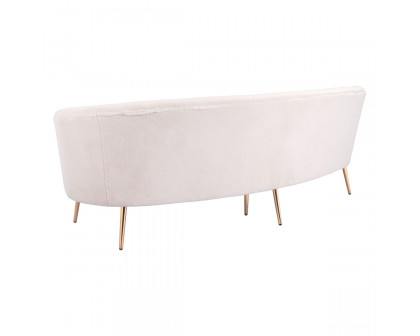 ZUO - Luna Sofa in White/Gold