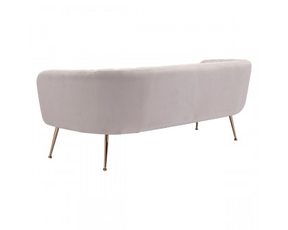 ZUO Deco Sofa - Light Pink/Gold