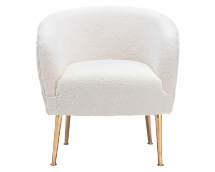 ZUO™ Sherpa Accent Chair - Beige/Gold