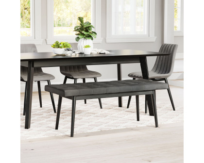 ZUO - Tanner Bench in Gray/Black