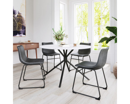 ZUO™ Amiens Dining Table - White/Black