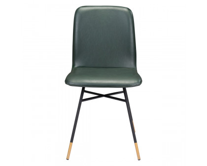 ZUO Var Dining Chair (Set Of 2) - Green/Black/Gold