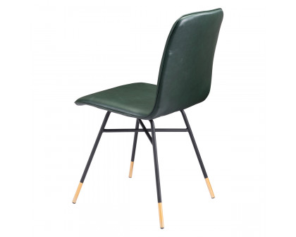 ZUO Var Dining Chair (Set Of 2) - Green/Black/Gold