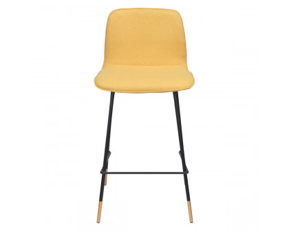 ZUO Var Counter Chair - Yellow/Black/Gold