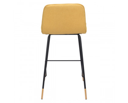 ZUO Var Counter Chair - Yellow/Black/Gold