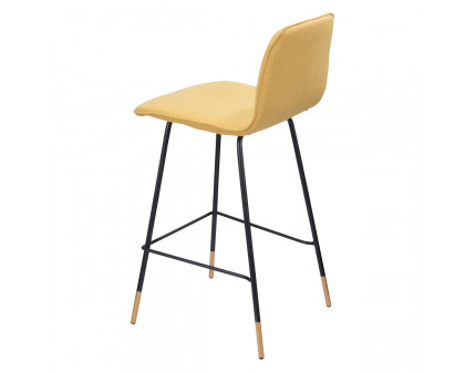 ZUO Var Counter Chair - Yellow/Black/Gold