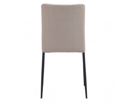 ZUO Harve Dining Chair (Set Of 2) - Beige/Black