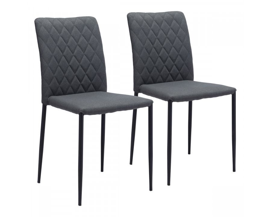 ZUO Harve Dining Chair (Set Of 2) - Gray/Black