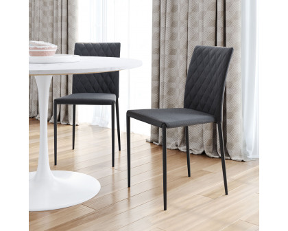 ZUO Harve Dining Chair (Set Of 2) - Gray/Black