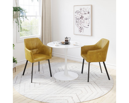 ZUO Loiret Dining Chair (Set Of 2) - Yellow/Black