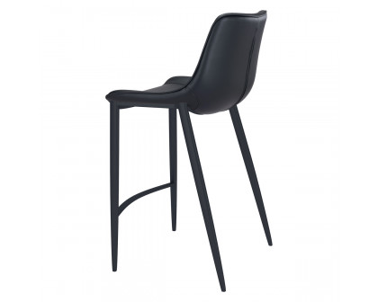 ZUO Magnus Bar Chair (Set Of 2) - Black