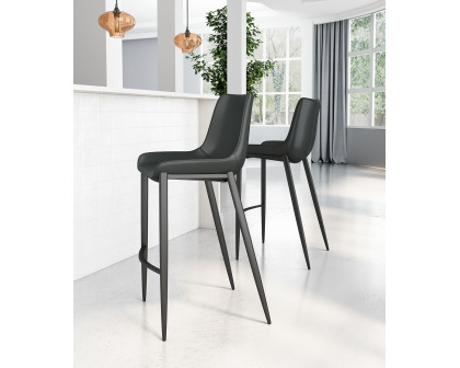 ZUO Magnus Bar Chair (Set Of 2) - Black