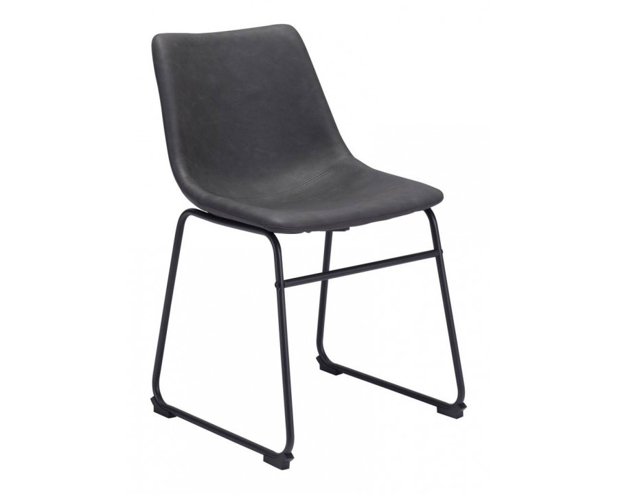 ZUO Smart Dining Chair (Set Of 2) - Charcoal/Black